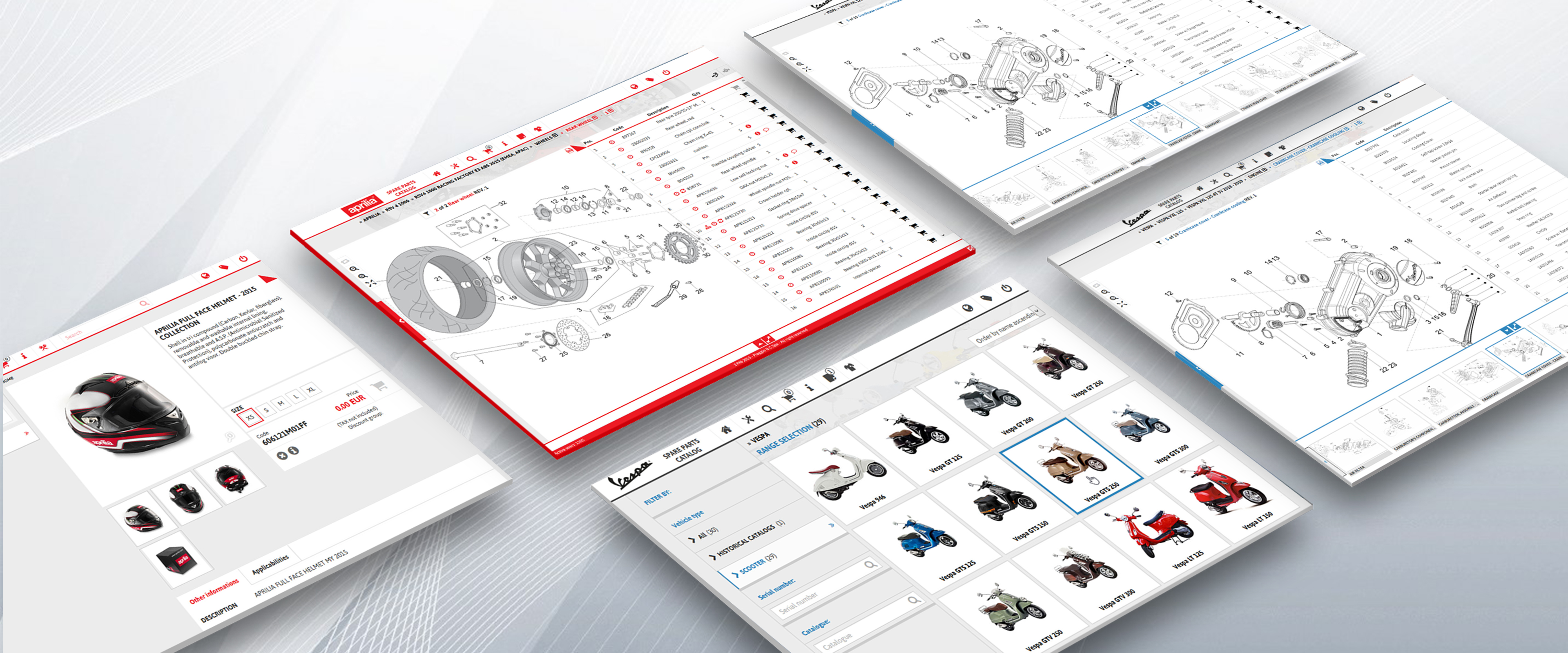 parst catalog and service aprilia key technologies